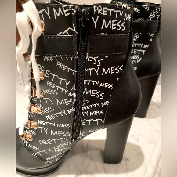 🔴HIKER PLATFORM BOOTIES. NWT! EXCELLENT CONDITION! - Picture 4 of 7